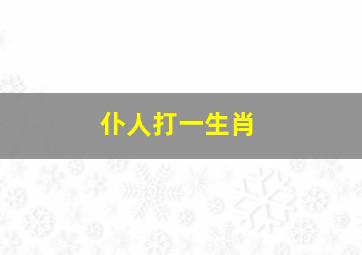 仆人打一生肖