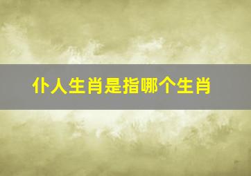 仆人生肖是指哪个生肖