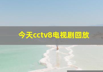 今天cctv8电视剧回放