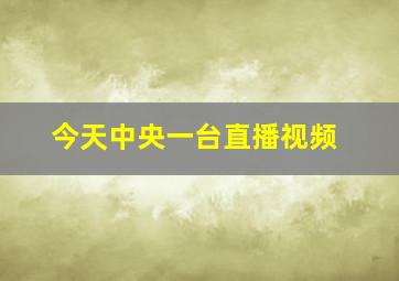 今天中央一台直播视频