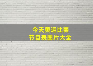 今天奥运比赛节目表图片大全