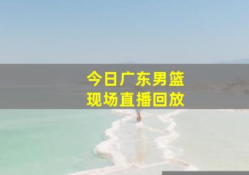 今日广东男篮现场直播回放