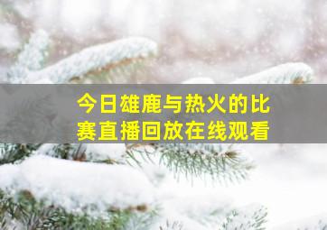 今日雄鹿与热火的比赛直播回放在线观看