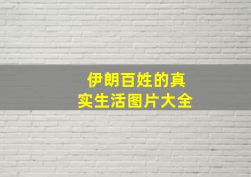 伊朗百姓的真实生活图片大全