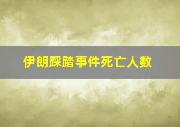 伊朗踩踏事件死亡人数