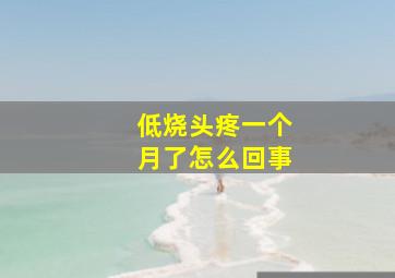 低烧头疼一个月了怎么回事