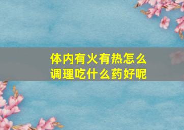 体内有火有热怎么调理吃什么药好呢