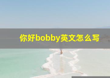 你好bobby英文怎么写