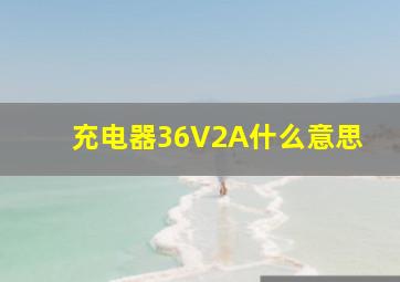 充电器36V2A什么意思