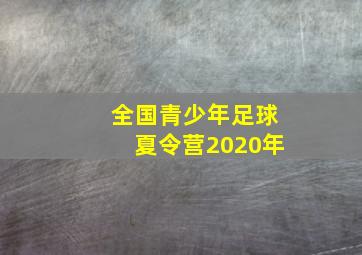 全国青少年足球夏令营2020年