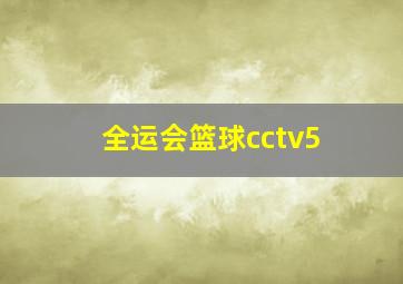 全运会篮球cctv5