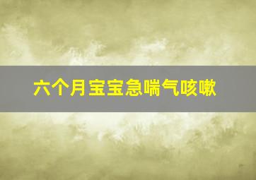 六个月宝宝急喘气咳嗽