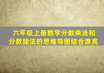 六年级上册数学分数乘法和分数除法的思维导图结合漂亮