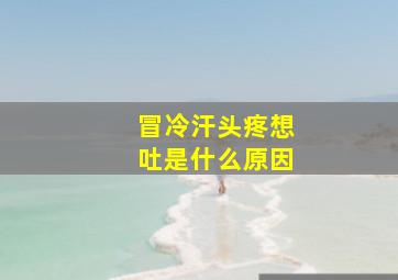 冒冷汗头疼想吐是什么原因