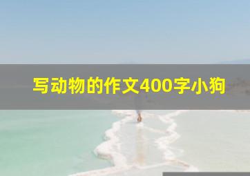 写动物的作文400字小狗