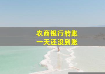 农商银行转账一天还没到账