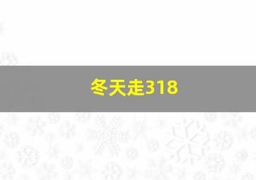 冬天走318