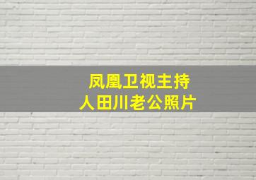 凤凰卫视主持人田川老公照片