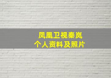 凤凰卫视秦岚个人资料及照片