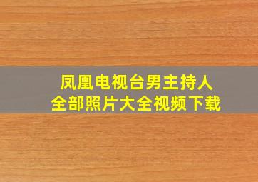 凤凰电视台男主持人全部照片大全视频下载