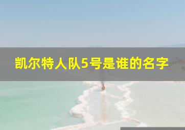 凯尔特人队5号是谁的名字