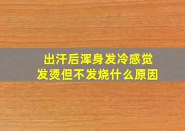 出汗后浑身发冷感觉发烫但不发烧什么原因