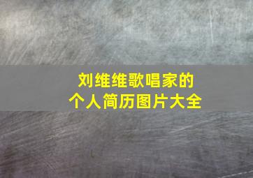 刘维维歌唱家的个人简历图片大全