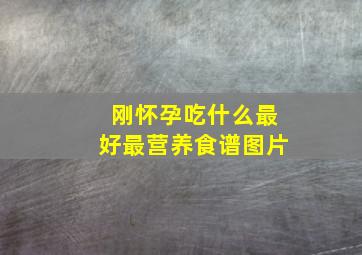 刚怀孕吃什么最好最营养食谱图片