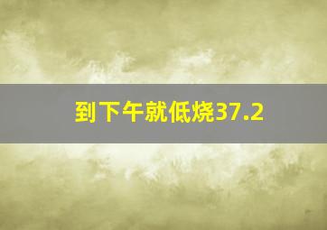 到下午就低烧37.2