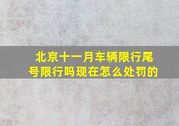 北京十一月车辆限行尾号限行吗现在怎么处罚的