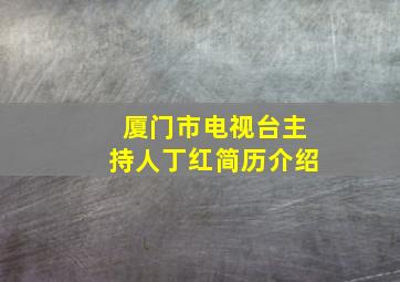 厦门市电视台主持人丁红简历介绍