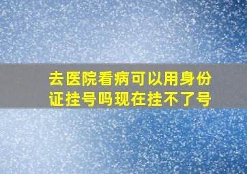 去医院看病可以用身份证挂号吗现在挂不了号