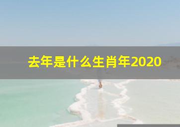 去年是什么生肖年2020