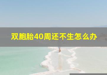 双胞胎40周还不生怎么办