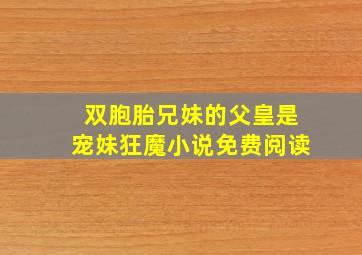 双胞胎兄妹的父皇是宠妹狂魔小说免费阅读