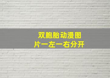 双胞胎动漫图片一左一右分开