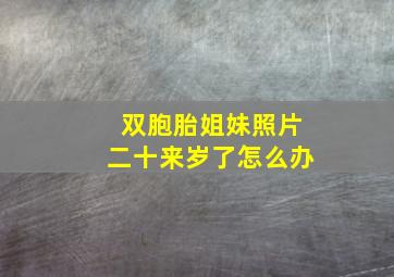 双胞胎姐妹照片二十来岁了怎么办