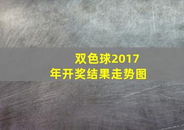 双色球2017年开奖结果走势图