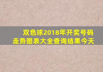 双色球2018年开奖号码走势图表大全查询结果今天