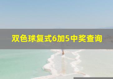 双色球复式6加5中奖查询