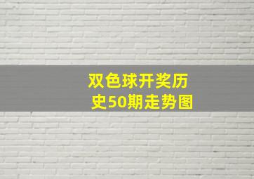 双色球开奖历史50期走势图