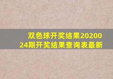 双色球开奖结果2020024期开奖结果查询表最新