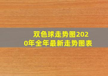 双色球走势图2020年全年最新走势图表