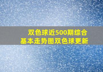 双色球近500期综合基本走势图双色球更新