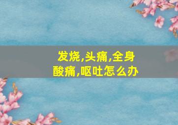 发烧,头痛,全身酸痛,呕吐怎么办