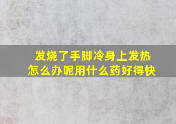 发烧了手脚冷身上发热怎么办呢用什么药好得快