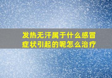 发热无汗属于什么感冒症状引起的呢怎么治疗