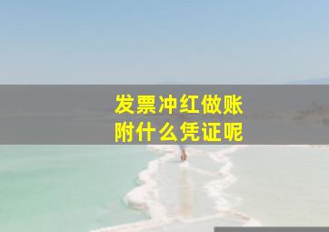 发票冲红做账附什么凭证呢