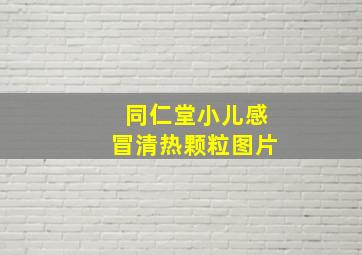 同仁堂小儿感冒清热颗粒图片