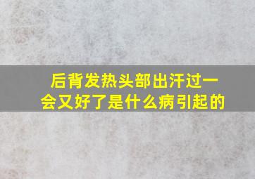 后背发热头部出汗过一会又好了是什么病引起的